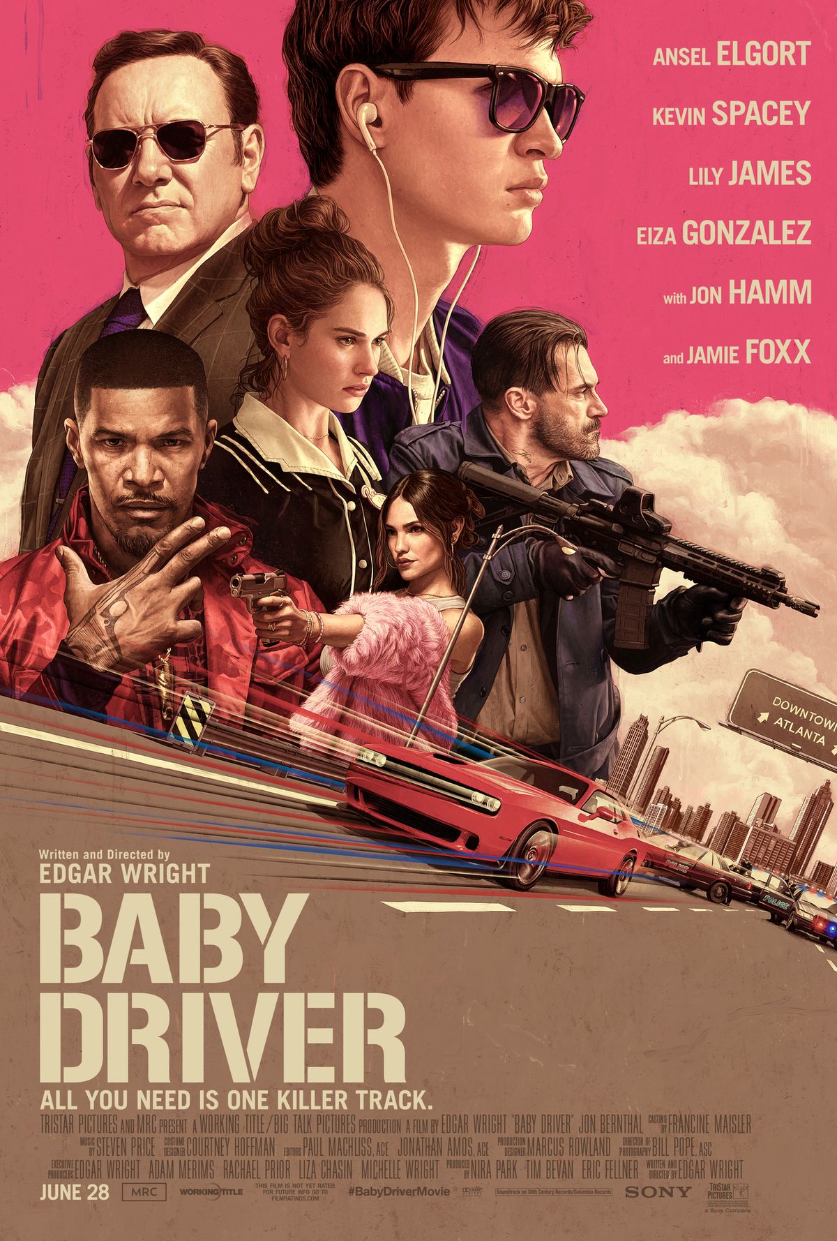 ภาพยนตร์ปล้นที่กระตุ้นอะดรีนาลีน: บทวิจารณ์ "Baby Driver" (2017)